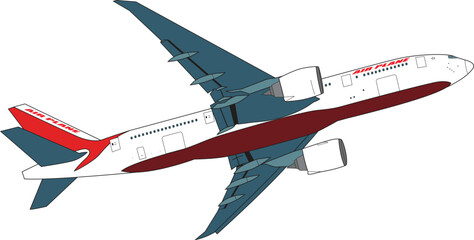 illustration of airplane