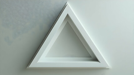 Obraz premium Abstract 3D Triangle Shelf Illustration