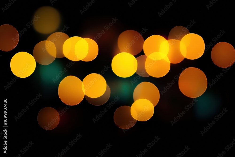 Poster abstract bokeh lights creating a vibrant background with warm colors and soft focus.