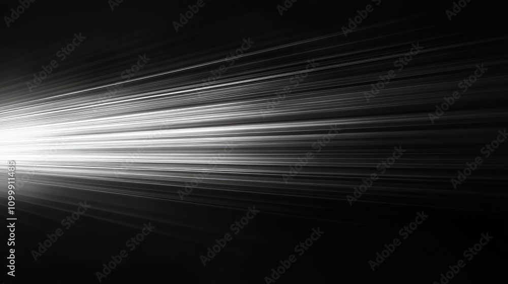 Poster light beams breaking through a dark background for a striking visual effect