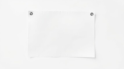 A mockup showcasing a single flyer isolated on a white background, marketing, corporate