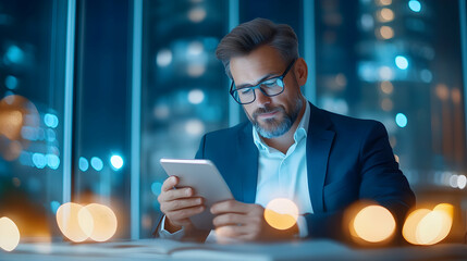 Woman doctor using digital tablet for virtual consultation, connecting global healthcare