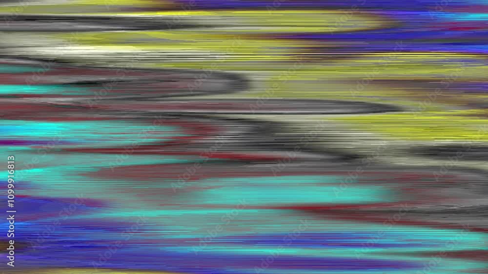 Poster Unique Design Abstract Digital Pixel Noise Glitch Error Video Damage. Seamless Loop video