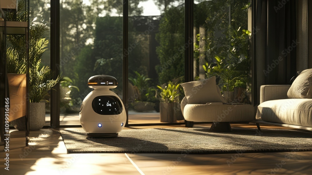 Poster personal robot companion assisting with daily tasks in a home environment