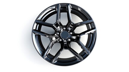Obraz premium Glossy Black Multi Spoke Alloy Wheel Design