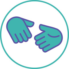 Obraz premium Handshake icon Design
