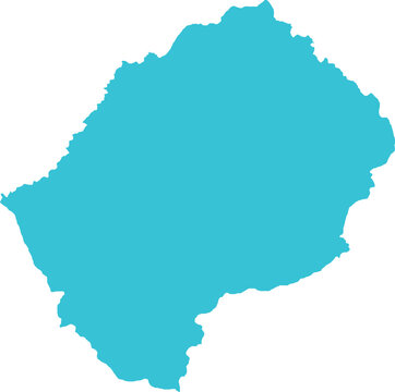 recommend clip art: Lesotho MAP in Blue, Country Map, Lesotho, Border Map, Border line of Lesotho, Geographic Map