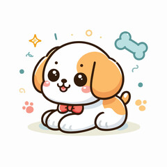 Fototapeta premium Cute Puppy Vectors & Illustrations