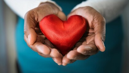 Obraz premium red heart in the hands