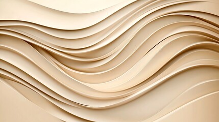 Obraz premium Soft Flowing Curves in Neutral Tones for Versatile Corporate Designs