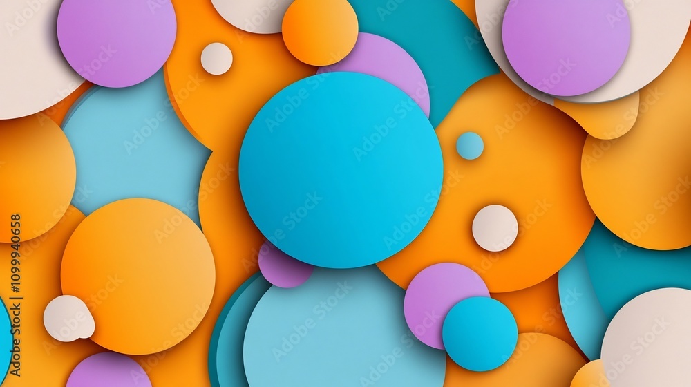 Poster vibrant abstract shapes in a gradient flow pattern for modern branding and digital art