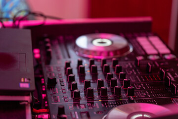 Konsola DJ ska Kontroler DJ Mixer mikser