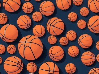 Obraz premium elegant sports background. basketball background