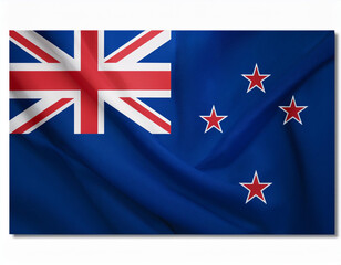 New Zealand flag, vector illustration on a white background 9556