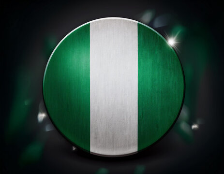 Nigeria circle flag vector illustration. Good template for Nigeria Independence day 7837