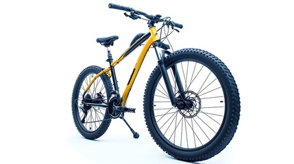 A modern mountain bike with robust tires and a sleek design, ideal for off-road adventures.