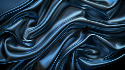 Obraz premium Dark Blue Abstract 3D Silk Drape Background