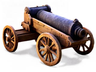 Ancient Cannon Transparent PNG – Historic Weaponry and Artillery