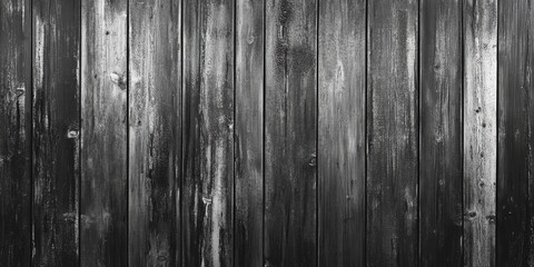 Obraz premium Black and white wood texture showcases intricate details in the background, highlighting the beauty of old panels and the unique characteristics of joined timber elements in a stunning display.