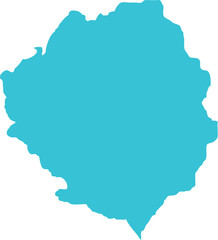 Obraz premium Sierra Leone MAP in Blue, Country Map, Sierra Leone, Border Map, Border line of Sierra Leone, Geographic Map