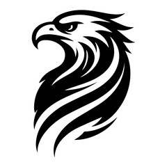 Obraz premium Eagle Head Silhouette Vector Illustration