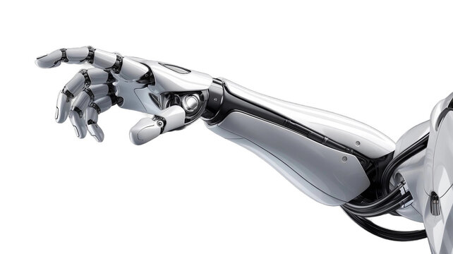 Robot hand finger pointing PNG