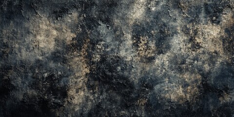 Fototapeta premium Dark texture background featuring a grunge style, ideal for creating an intriguing visual atmosphere. This grunge dark texture background enhances any design with its unique charm.