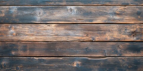 Fototapeta premium Aged wooden board texture creates a stunning surface pattern, showcasing the natural beauty of aged wood. This aged wooden board background serves as an ideal texture for various creative projects.
