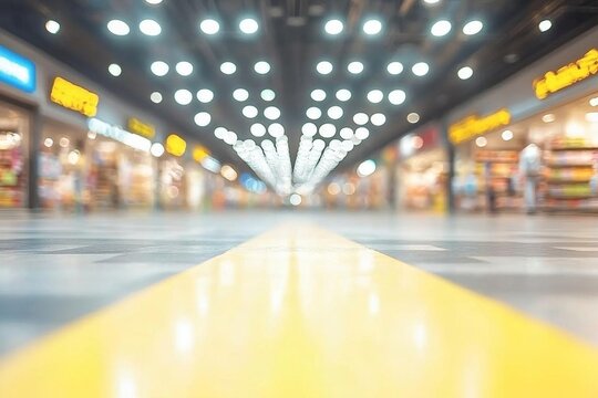 abstract blur background image of supermarket in shopping mall , isolated on white background,  , copy space, copy space for text,