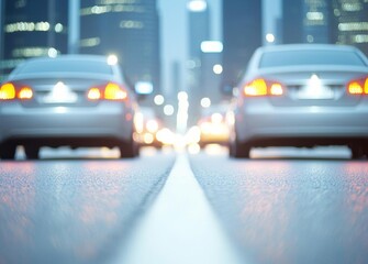 Obraz premium Abstract blur modern business office white and gray bokeh lights background with motion blur for your design , isolated on white background, , copy space, copy space for text,