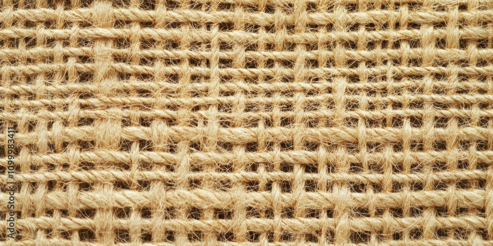 Poster seamless burlap woven texture featuring a close up macro view of jute background, highlighting the i
