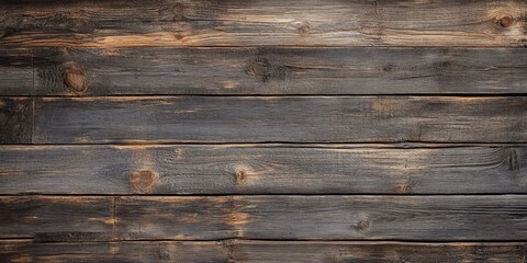 Fototapeta premium Rustic wood texture background featuring an old, dark wooden wall surface. This rustic wood texture background is ideal for various design purposes and creative projects.