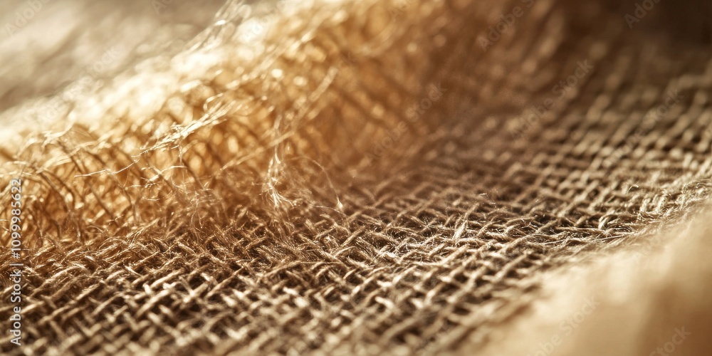 Poster zoomed in image showcasing intricate details of cloth fiber, highlighting the texture and patterns w
