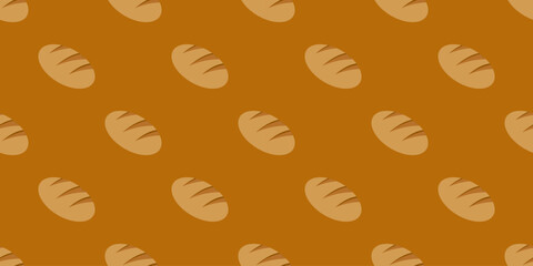 Obraz premium Bread pattern background. seamless pattern of bread. bakery theme pattern. seamless pattern with breads. bread pattern illustration.