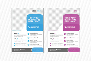 Creative Corporate & Business Flyer Brochure Template Design,modern design and editable vector template design.