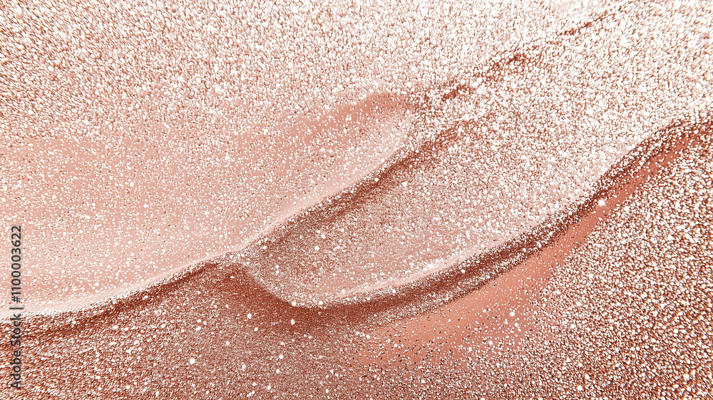 Aufkleber shimmering rose gold glitter background with pink and red sparkling textures creates shiny and elega