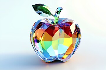 Obraz premium Crystal Apple Art A Modern Masterpiece