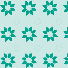 floral vector illustration seamless repeat pattern