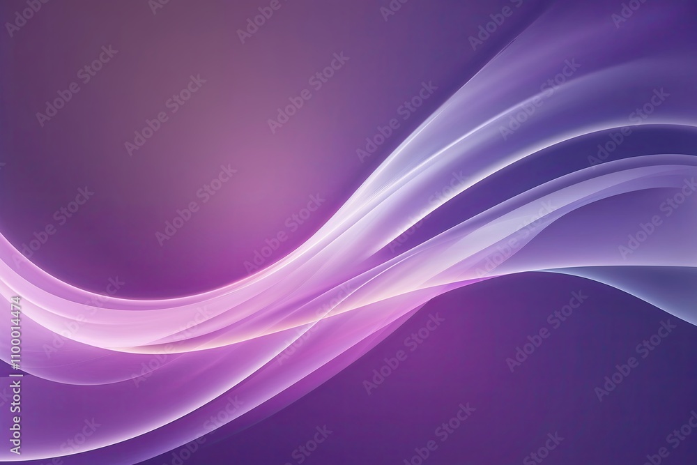 Poster Ethereal Glow Gradient Design with Soft Contemporary Flow and Luminous Violet Background