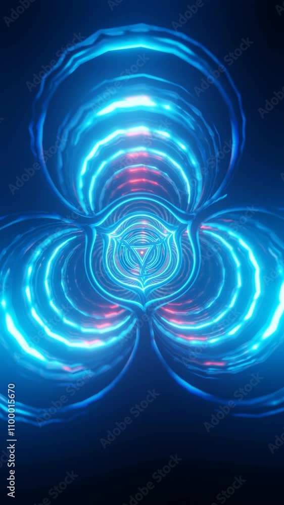 Poster vertical video of neon multicolor disco background vj loop.