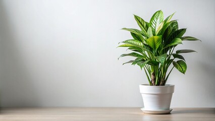 Fototapeta premium Indoor plant isolated on white background for decor ideas.