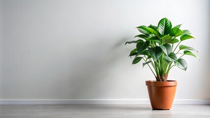 Fototapeta premium Indoor plant isolated on white background for decor ideas.