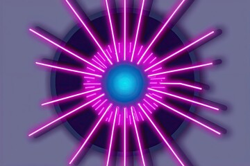 Obraz premium Radiant Neon Illustration with Electric Colors and Modern Design