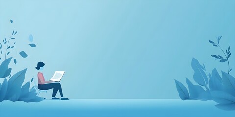 Obraz premium A person who concentrates on writing a text