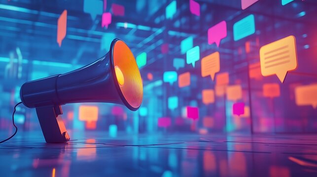 Megaphone Amplifying Messages In Digital Space