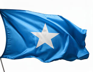 Waving flag of Somalia in white background. Somalia flag for independence daydferg4egferg 44