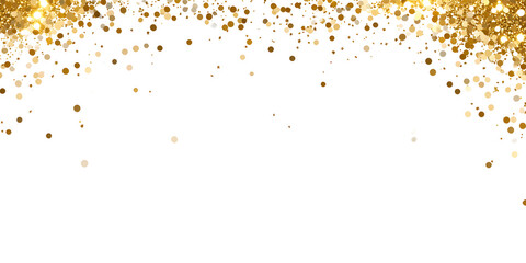 luxury sparkling, gold confetti,Gold sparkle ,splatter border,Gold Foil Frame Gold brush stroke on transparent background