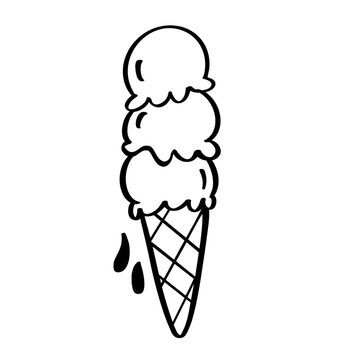 recommend clip art: Ice cream outline