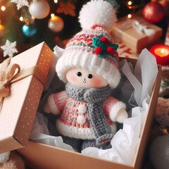 niedliche handgestrichte Puppe