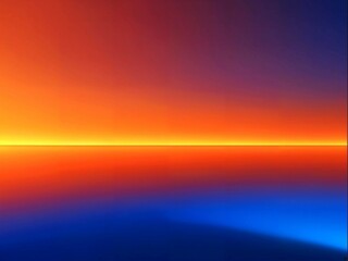 Naklejka premium Cobalt Blue and Orange Gradient Metallic Surface at Sunset